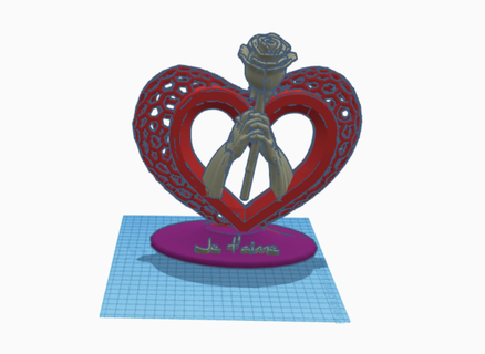 pequeno coração 3d print model - Mito3D