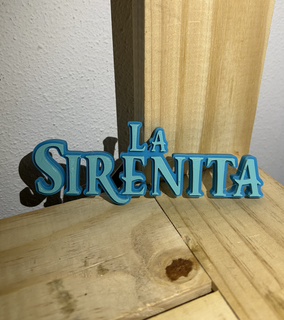 sirena logo 3d print model - Mito3D