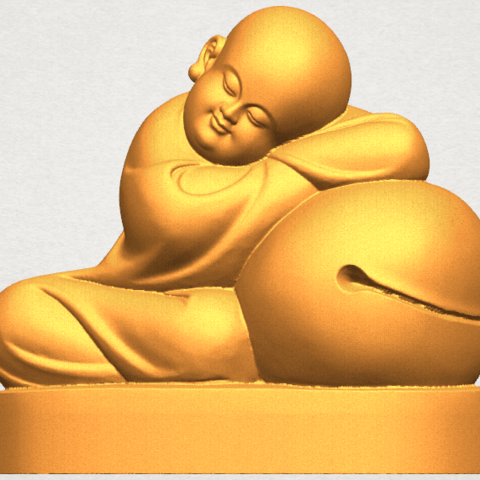 little monk 02 various car chair tree table sofa character game exterior human interior people girl house figurines statue sculpture religion temple buddha avalokitesvara 3D print model - Mito3D