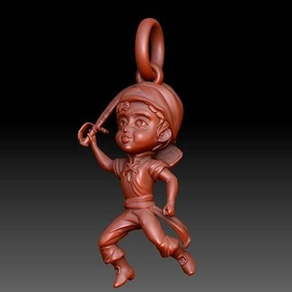 little pirate 3d-print model file pirate little-pirate 3d-model-little-pitare pirate-jewelry-pendant pirate-ring witchcraft fantasy character character-fantasy halloween 3dmodel magician wizard pirate-cad-file 3d-pirate-model-file jewelry pendants pirate-pendant pirate-rings  3d print model - Mito3D