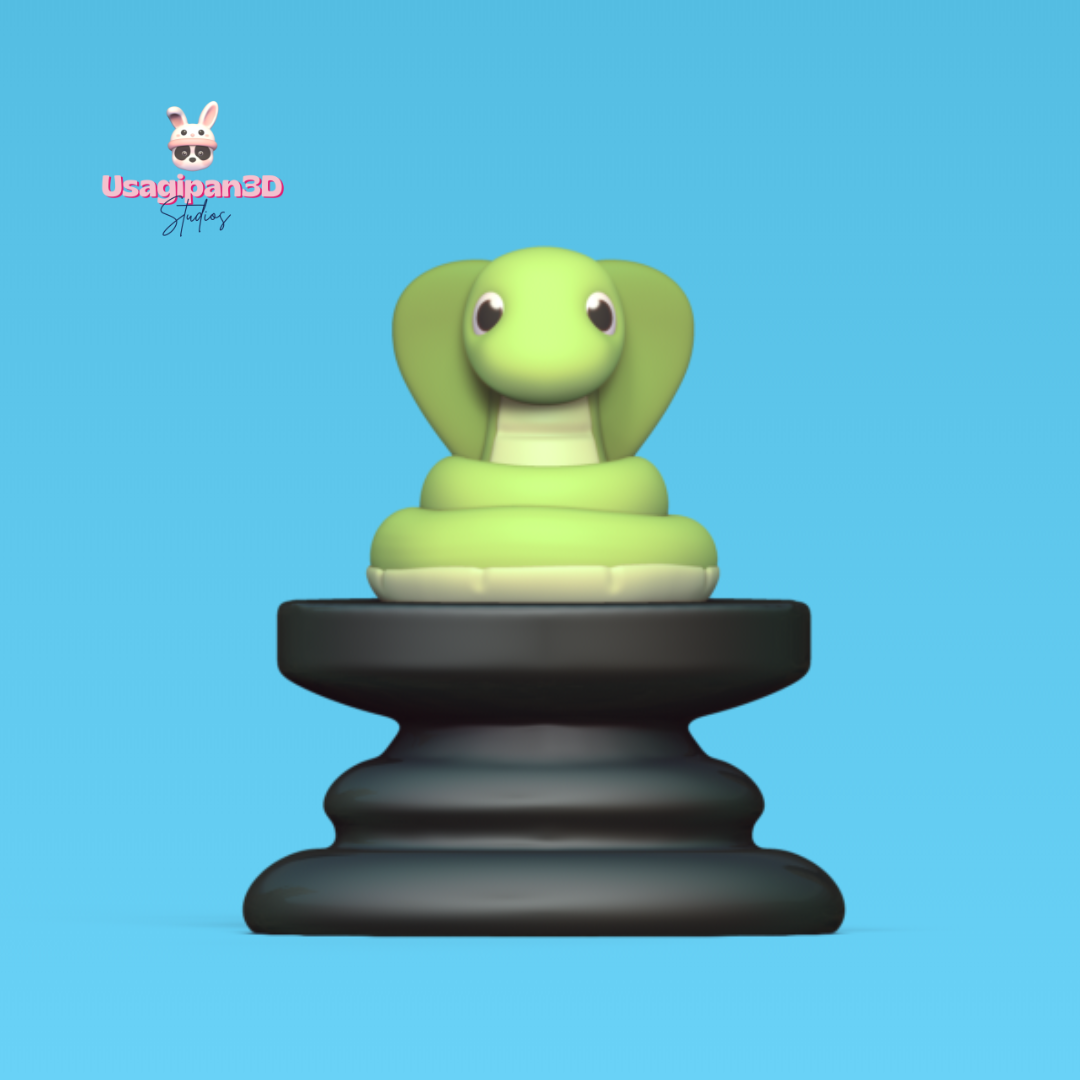 pequeño Príncipe ajedrez empeñar serpiente petit juego tablero lindo escultura juguete Arte miniaturas dibujos animados decorativo jugar 3D print model - Mito3D