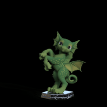 pouco pyros a arte dragão figurine anime 3d print model - Mito3D
