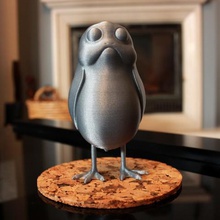 little standing porg art toy star lightsaber creature zbrush bird sculpture nerd geek wars 3d print model - Mito3D