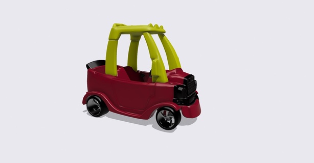 tikes personalizzato caldo asta camion ragazzi cavalcare giocattolo 3d print model - Mito3D