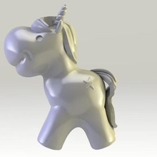 küçük unicorn çeşitli at hayvan oyuncak tek boynuzlu 3d print model - Mito3D