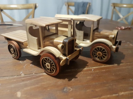 little wooden truck 3d print model - Mito3D