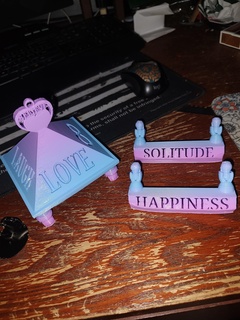 Leben Lachen Liebe hängend Ornament Tabelle Stück glauben wunderschönen Hoffnung Frieden gesegnet dankbar Traum glücklich Glück Einsamkeit Familie 3d print model - Mito3D