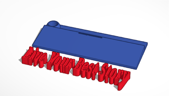 viver história chaveiro Dudley 39 s vida citar 3d print model - Mito3D