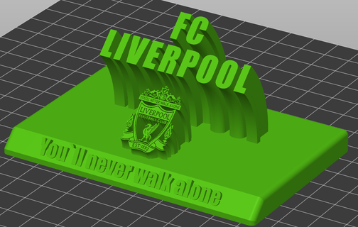 Liverpool fc escudo arte decoração filme maravilha dc vingadores jogos homem Ferro futebol 3d print model - Mito3D