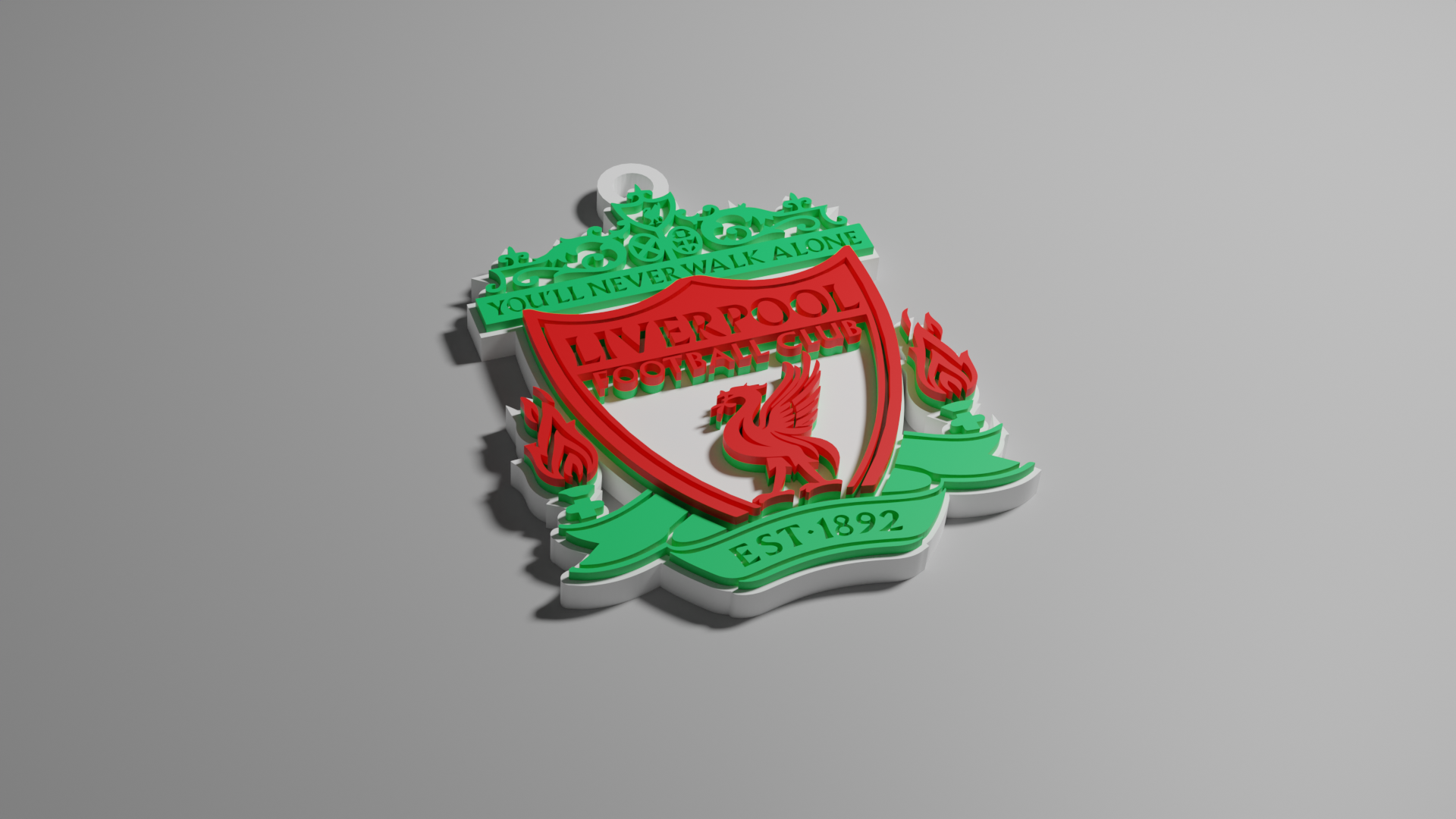 Liverpool clé bague ligue Football football art conception 3D print model - Mito3D