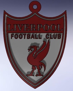 Liverpool portachiavi calcio 3d print model - Mito3D