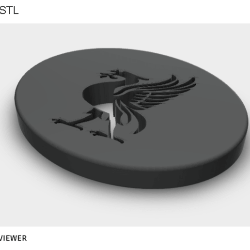 logo de liverpool art 3D print model - Mito3D