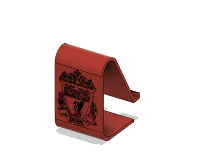 liverpool telephone door cphone holder phone stand soccer logo 3d print model - Mito3D