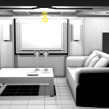 living room interior architecture 3ds max 3d print model - Mito3D