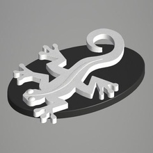 lucertola art rettili la decorazione 3dprint animale giocattoli 3d print model - Mito3D