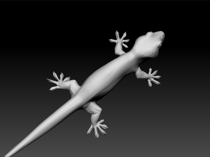 lizard - toy kids Art on desk test model amazing animal for royal beauty beautiful best shiny royality 3d print model - Mito3D