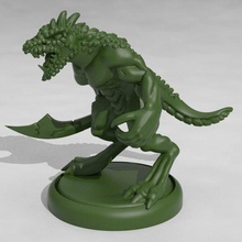 lizard brute game dnd dungeons dragons figure miniature miniatures nsfw roleplaying tabletop wargaming toy accessories 3d print model - Mito3D