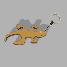lizard keyring porte-cl zard key ring chain porte-clés lézard 3d print model - Mito3D