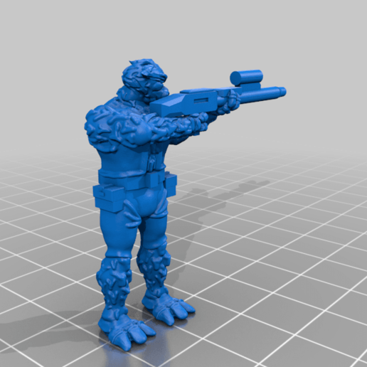 lizard man game toy star wars legion 3D print model - Mito3D
