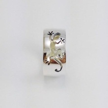 lizard anello gioielli stl 3d print model - Mito3D