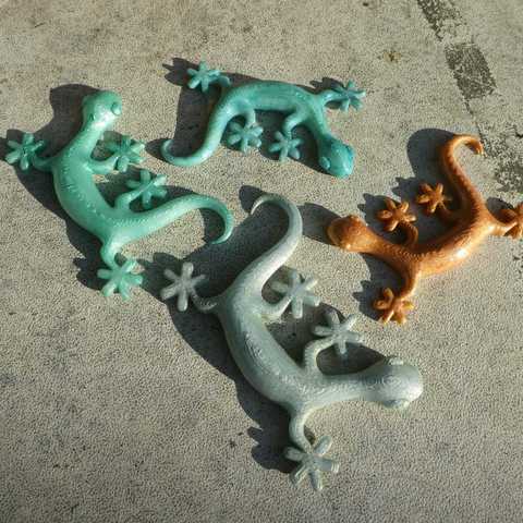 lézards art polymakerchallenge mur les paysages midi gecko décoration 3D print model - Mito3D