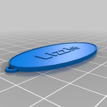 lizzie keychain customized keychains 3d print model - Mito3D