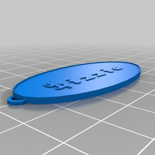 lizzie personalizzato Portachiavi 3d print model - Mito3D