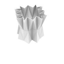 lc - vaso de flores a moda desing pote triângulo pla ender3 geometria decoração espaços espaço 3d print model - Mito3D