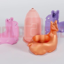 llama flowerpot mold 3d print model - Mito3D