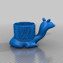 llama planter small w aztec plaque circle tool 3d printing 3d print model - Mito3D
