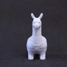 Lama-Pflanzer Kunst Tiere 3d print model - Mito3D