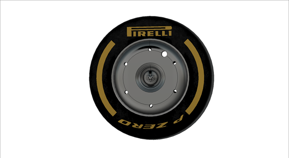 llanta rin de formel 1 jahreszeit 2024 esc 15 spiel f1 escritorio dekoracion fia pirelli escala 3D print model - Mito3D