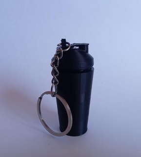 llaveo - thermo shaker gym protein milkshake thermos workout porstworkout keychain keyking 3d print model - Mito3D
