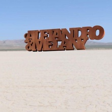 chaveiro alejandro amp melany nombre Alejandro melania 3d print model - Mito3D