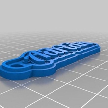 llavero adrian jewelry customized keychains 3d print model - Mito3D