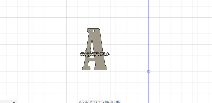 llavero alejandro gioielleria llaveros portachiavi chiave nombres abecedario alfabeto topolino topo letras scuola niños città 3d print model - Mito3D