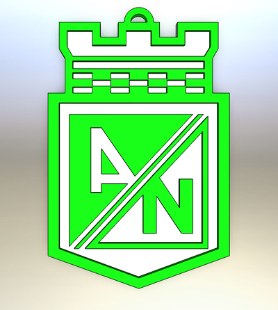 llavero atlético nacional joalheria 3d print model - Mito3D