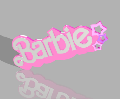 llavero Barbie stelle Barbie llavero Barbie 3d print model - Mito3D