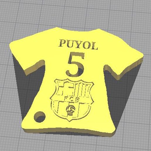 llavero Barcelona puyol 5 liga joyería joya fútbol llave anillo mar Stegen dest espadas Araujo busquets iniesta xavi coutinho Griego Braithwaite messi León 3D print model - Mito3D