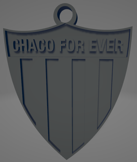 llavero bicolor chaco futbol argentina llavero nacional nacional chaco chaco 3d print model - Mito3D