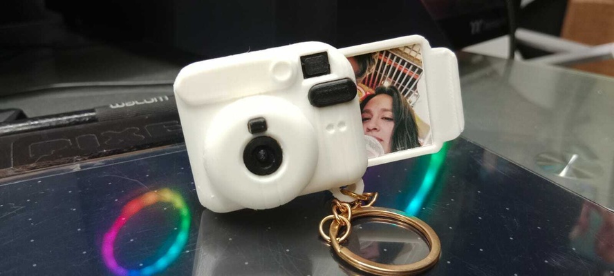 llavero camara fotográfica fotos fotográfico regalo parejas 3d print model - Mito3D
