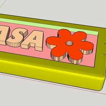 llavero casa flor jewelry keychain keychains llaves 3d print model - Mito3D