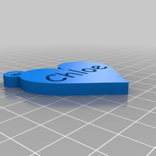 Llavero Chloe takı anahtarlık 3d print model - Mito3D