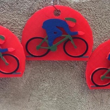 llavero ciclismo çeşitli bisiklet Anahtarlık 3d print model - Mito3D