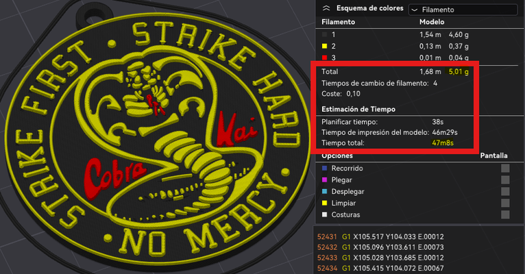 llavero cobra kai joalheria karatê criança 3d print model - Mito3D