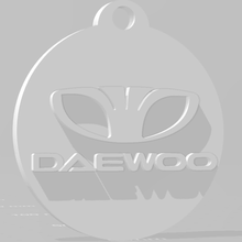 llavero daewoo - chaveiro vários o kdm anel de carro auto coche tico bordado a matiz 3d print model - Mito3D