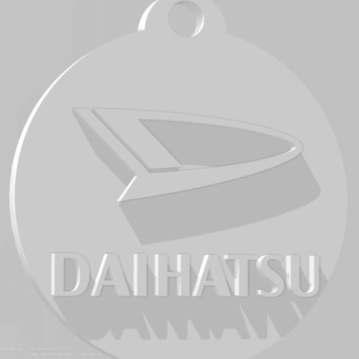 llavero daihatsu - keychain various kdm ring autos coches automoviles cars charade 3D print model - Mito3D