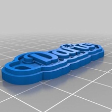 llavero dario joyería joya personalizado llaveros 3d print model - Mito3D