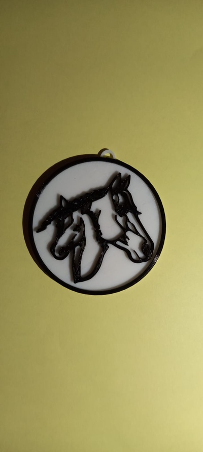 llavero de cavalli llaveros animales ambiente cavallo natura 3d print model - Mito3D