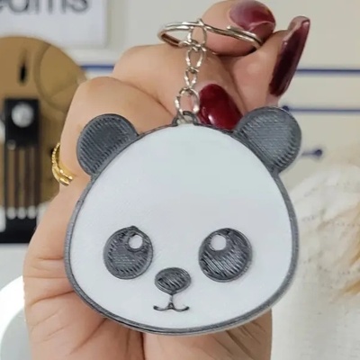 llavero de panda 3d impresi n animal lindo regalo oriental adorno personalizado 3d print model - Mito3D